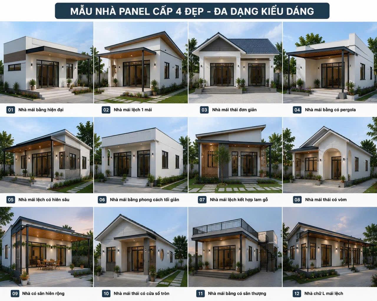 Mẫu nhà paned dân dụng
